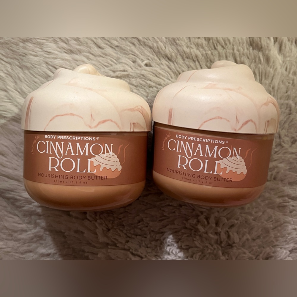 New! 2X Gourmand Body Prescriptions Cinnamon Roll Nourishing Body Butter Cream
